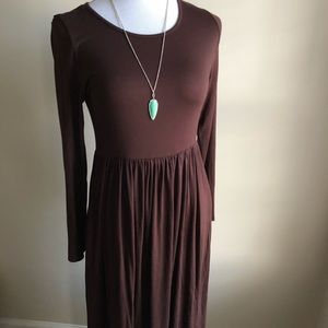 Brown Dress w/ Pockets